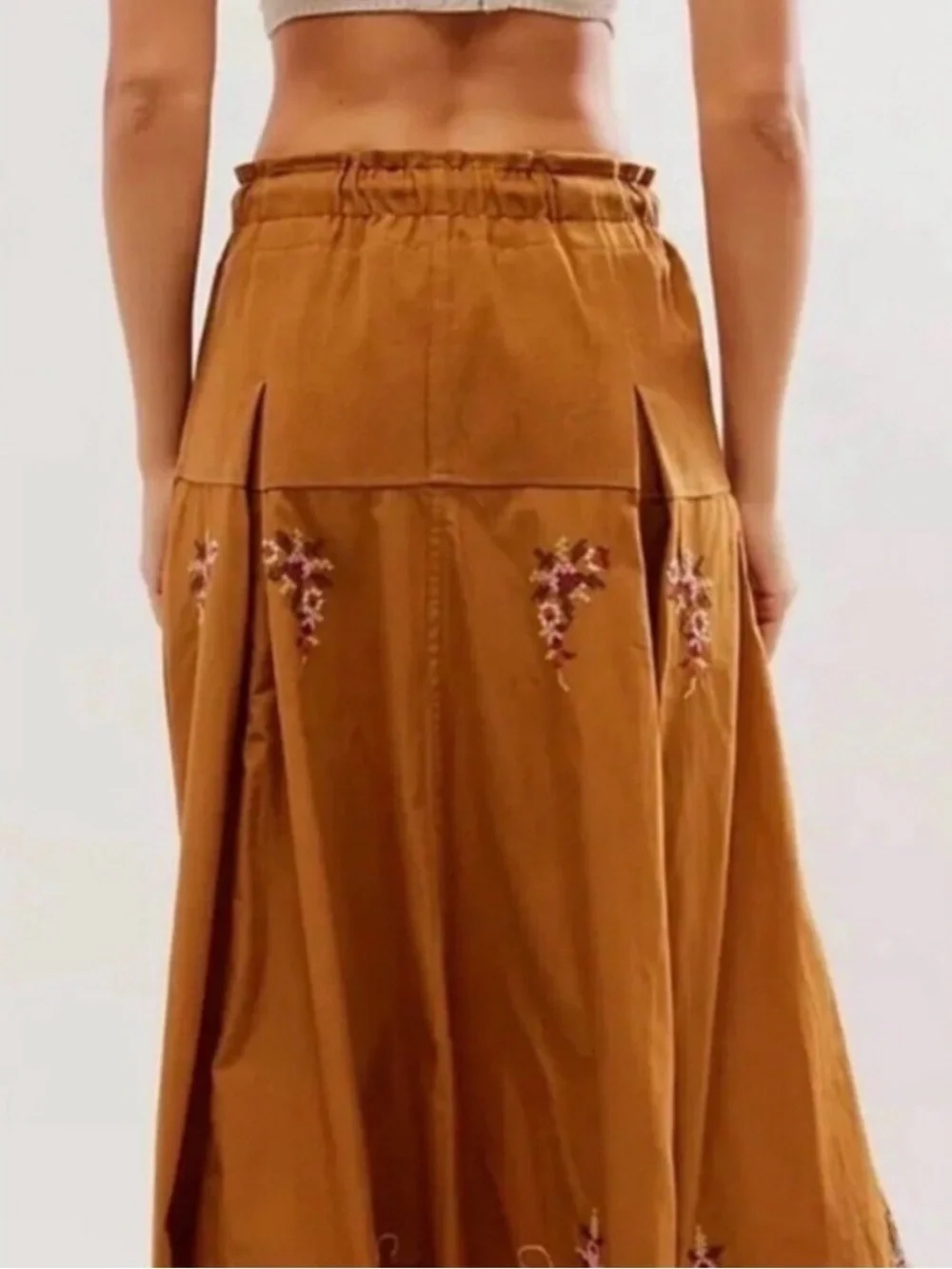 🔥 NWT Free People Arielle Embroidered Maxi Skirt